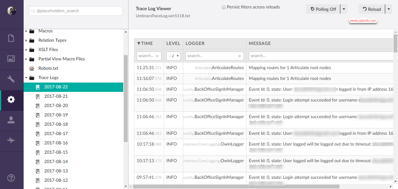 diplo trace log viewer